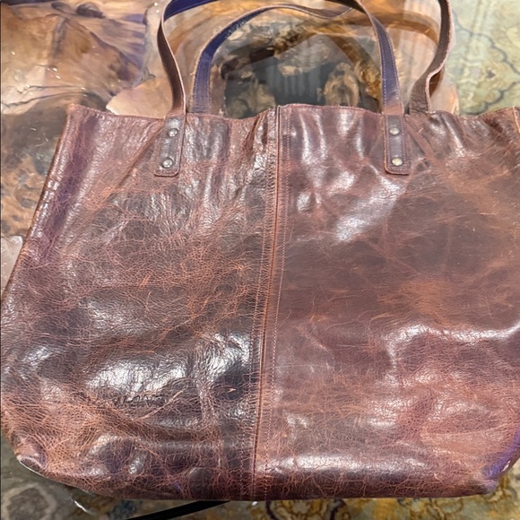 Overland Handbags - Vintage Leather Tote Bag in Rich Brown